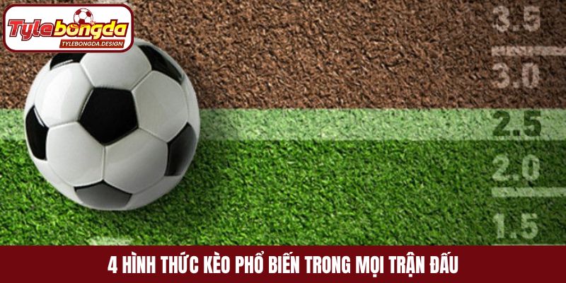 4 hình thức kèo phổ biến trong mọi trận đấu