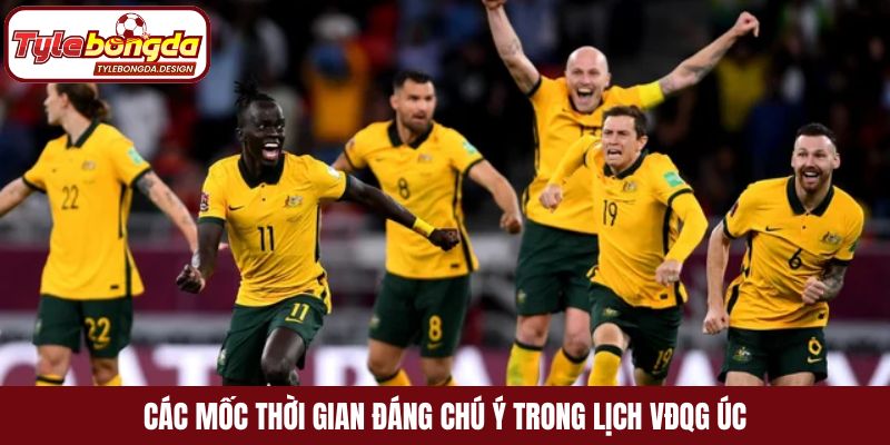 Các mốc thời gian đáng chú ý trong lịch VĐQG Úc
