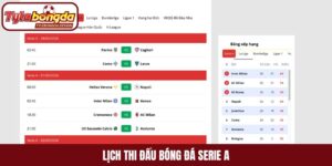 Lịch thi đấu bóng đá Serie A