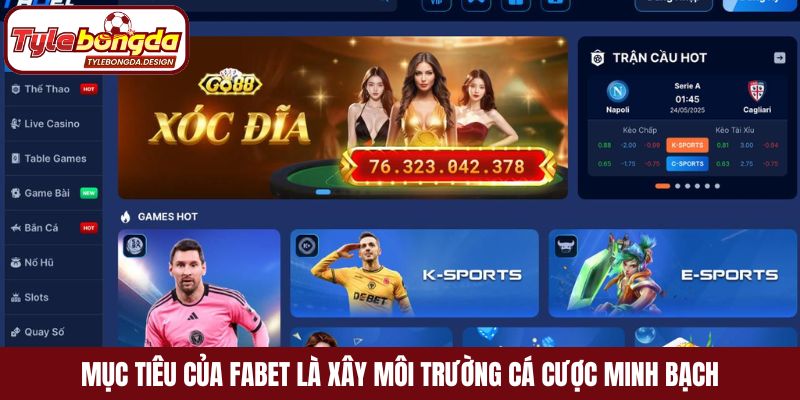 Mục tiêu của Fabet là xây dựng môi trường cá cược minh bạch